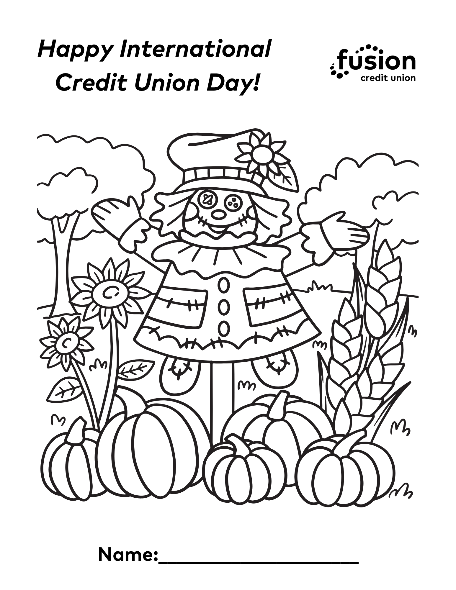 CU Day Coloring Sheet